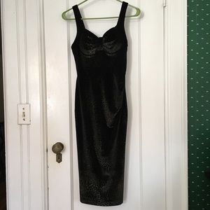 Tatyana velvet wiggle pin-up dress